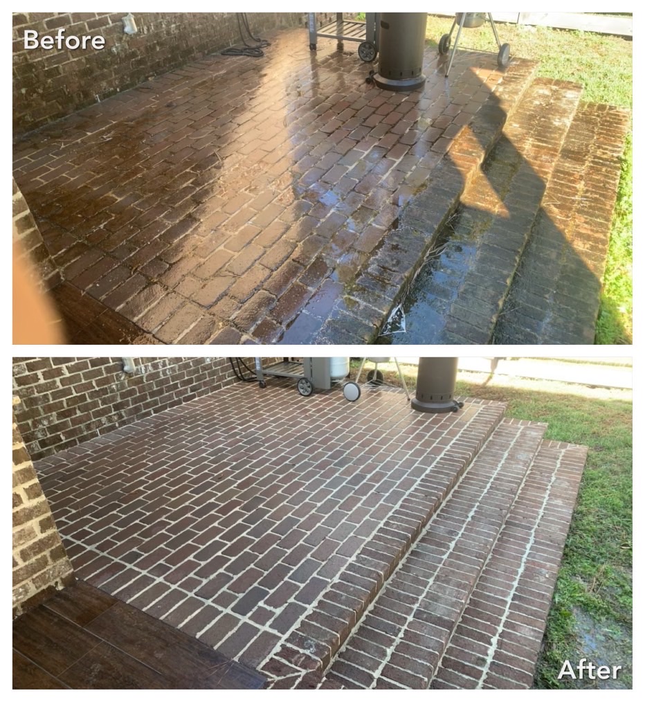 Quality Brick Patio Pressure Washing in Savannah, GA